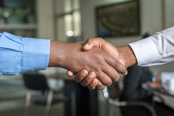 Private partnership handshake